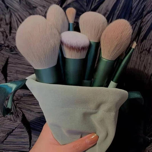 13Pcs Soft Fluffy Makeup Brushes Set for cosmetics Foundation Blush Powder Eyeshadow Kabuki Blending Makeup brush beauty tool - Millennial Eyelash Boutique
